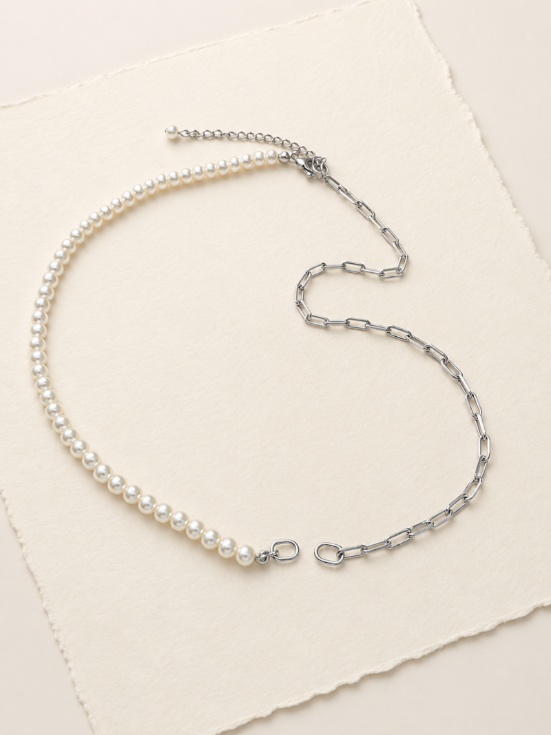 Stainless Steel Silver Colour DIY Necklace