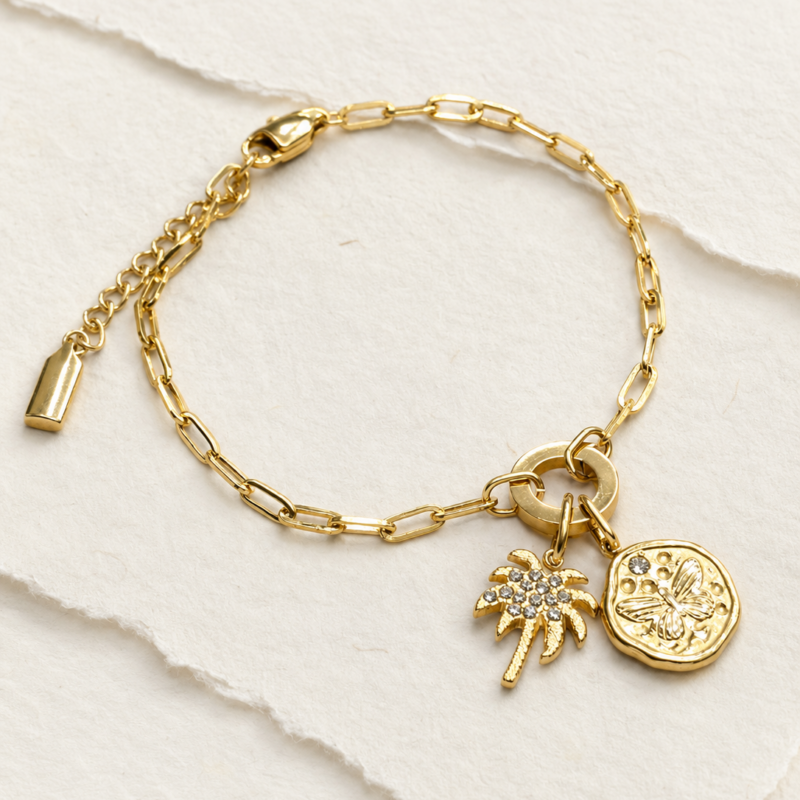 14K gOLD Plated Stainless Steel DIY Chain Bracelet