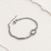 316L Stainless Steel Silver Colour Knott Chain Bracelet