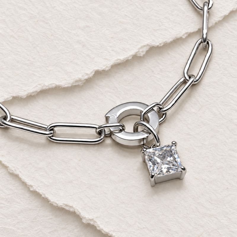 Stainless Steel Silver Colour DIY Chain Bracelet