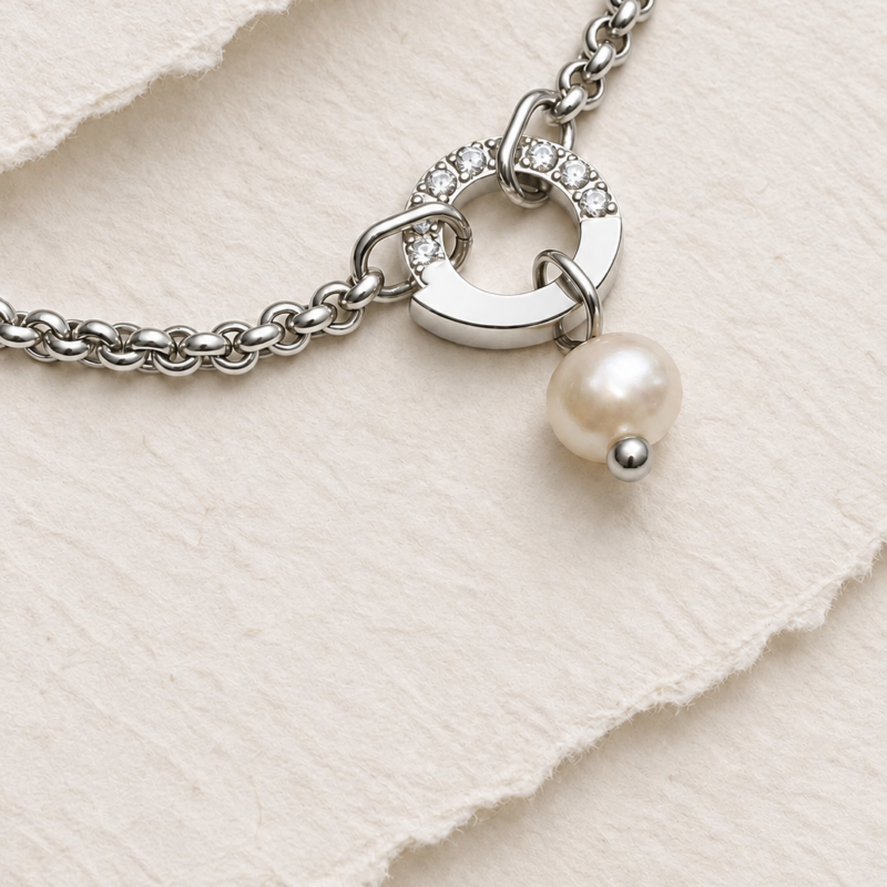 Stainless Steel Silver Colour Minimalist DIY Chain Bracelet