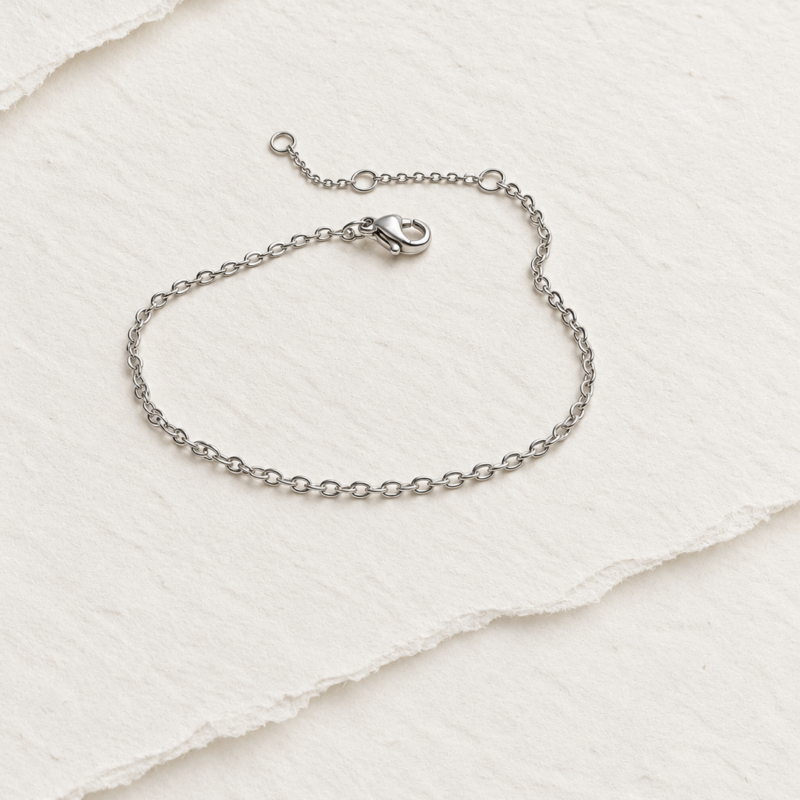Stainless Steel Silver Colour Minimalist Bracelet