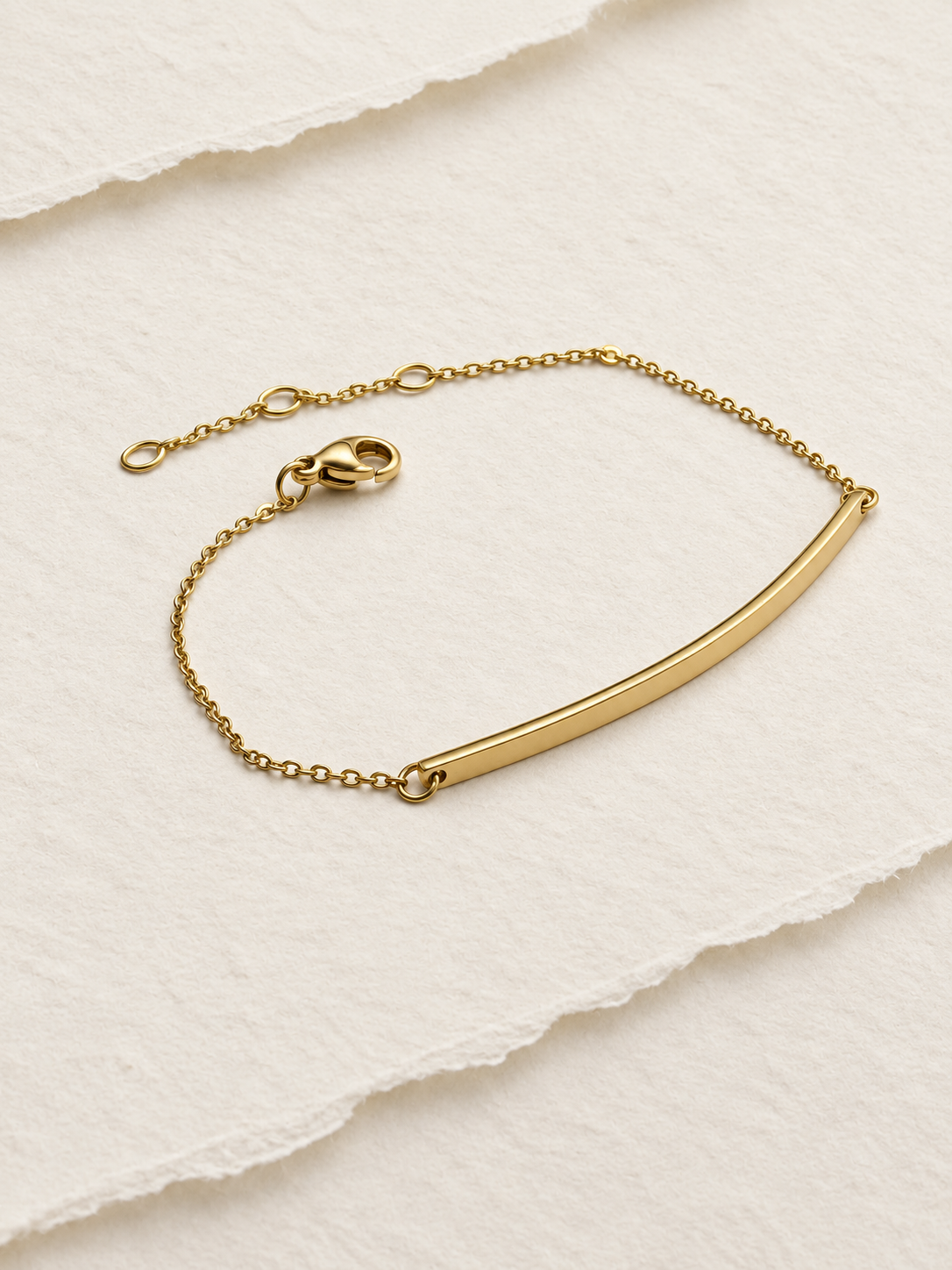 14K Gold Plated Stainless Steel Minmalist Bracelet