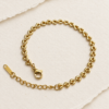 18K Gold Plated Stainless Steel Heart Link Bracelet