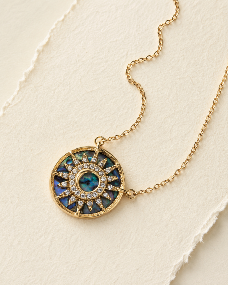18K Gold Stainless Steel Shell Necklace