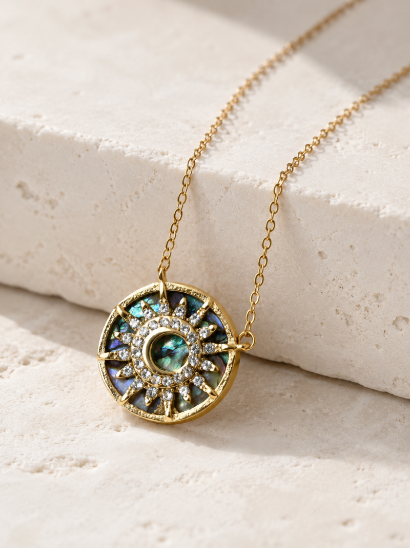 18K Gold Stainless Steel Shell Necklace