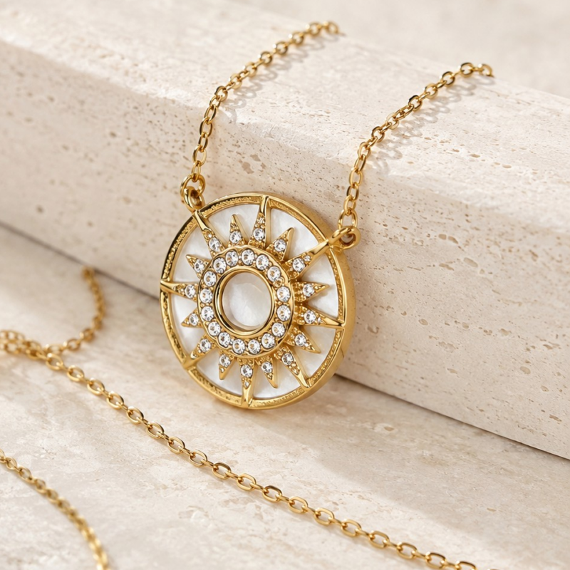 N00002 18K Gold Stainless Steel Shell Necklace