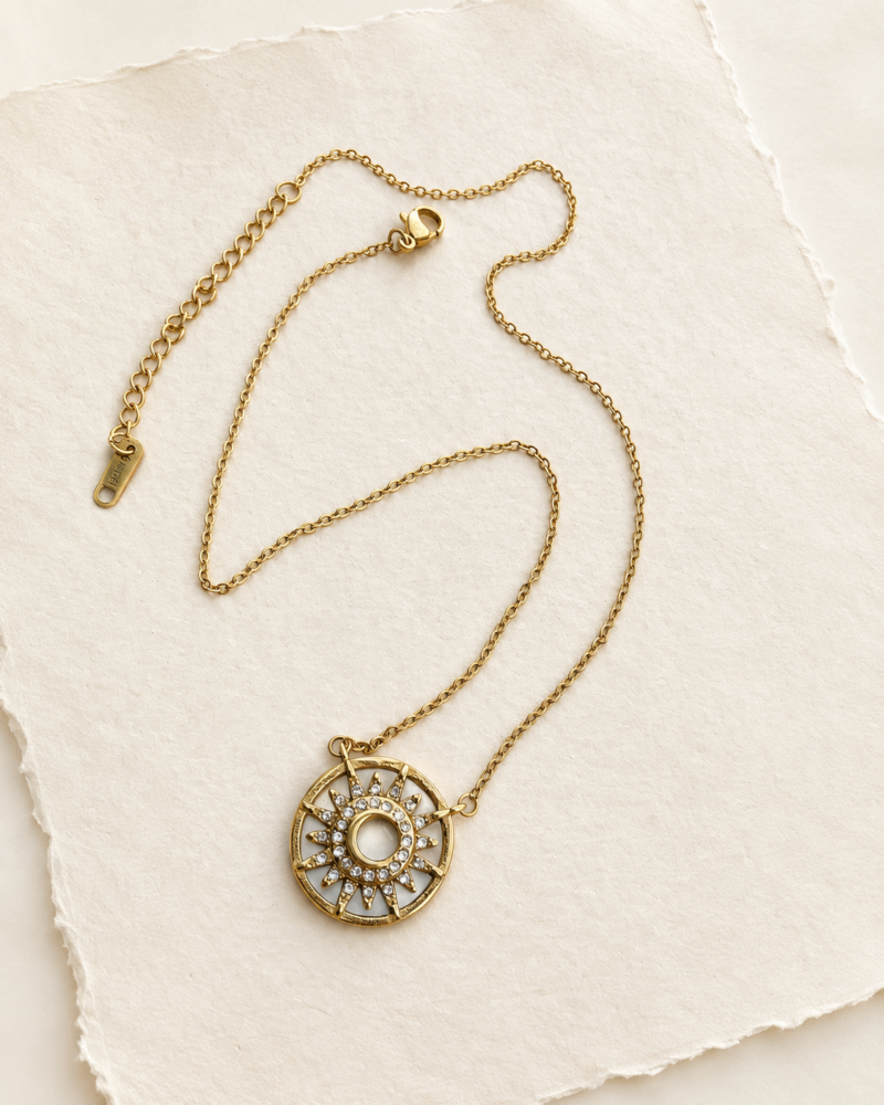 18K Gold Stainless Steel Shell Necklace
