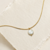 8K Gold Stainless Steel Shell Minimalist Pendant Necklace