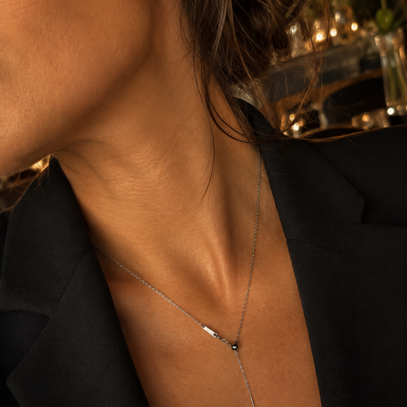 N00012 2 Stainless Steel Silver Colour Necklace