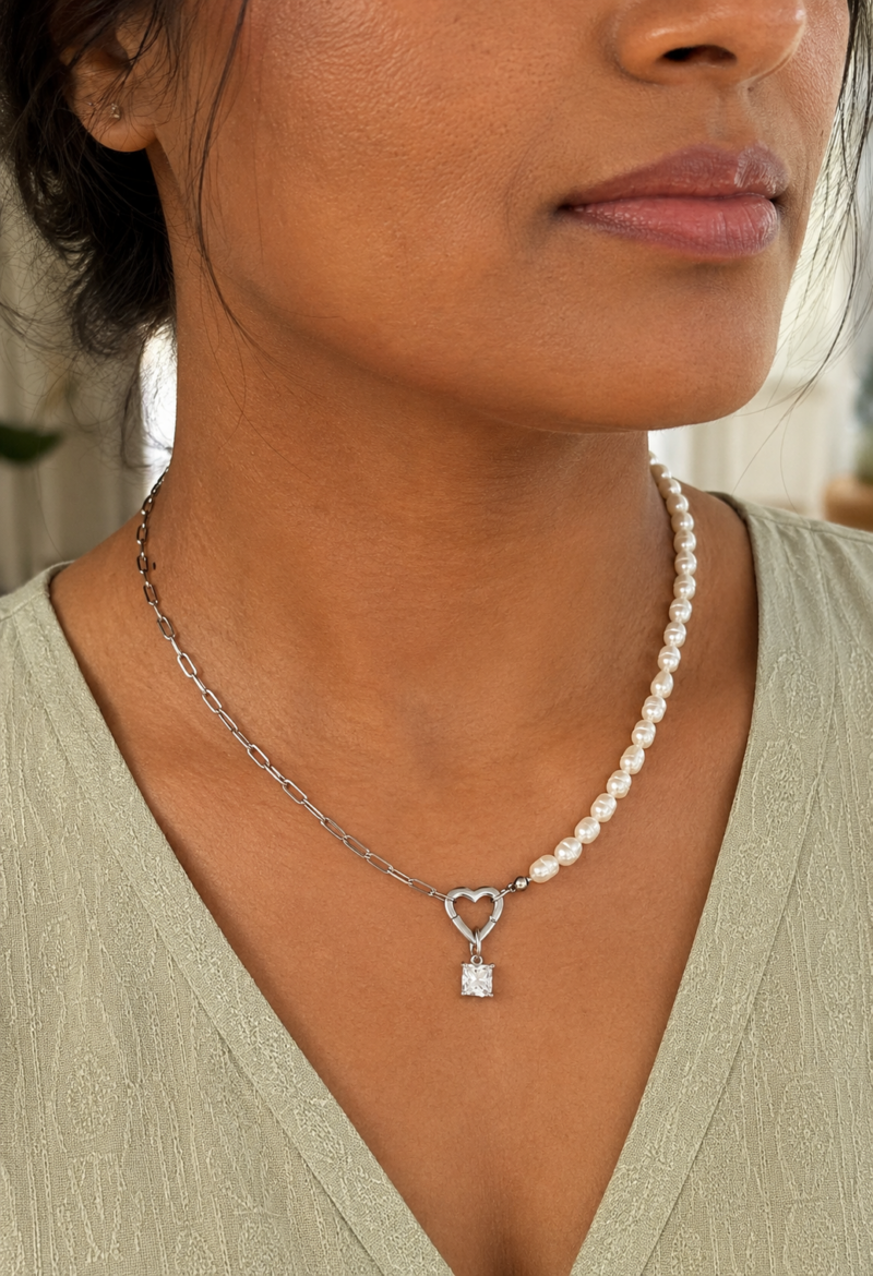 Stainless Steel Silver Colour DIY Necklace
