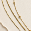 18K Gold Plated Stainless Steel Triple Layer Choker Necklace