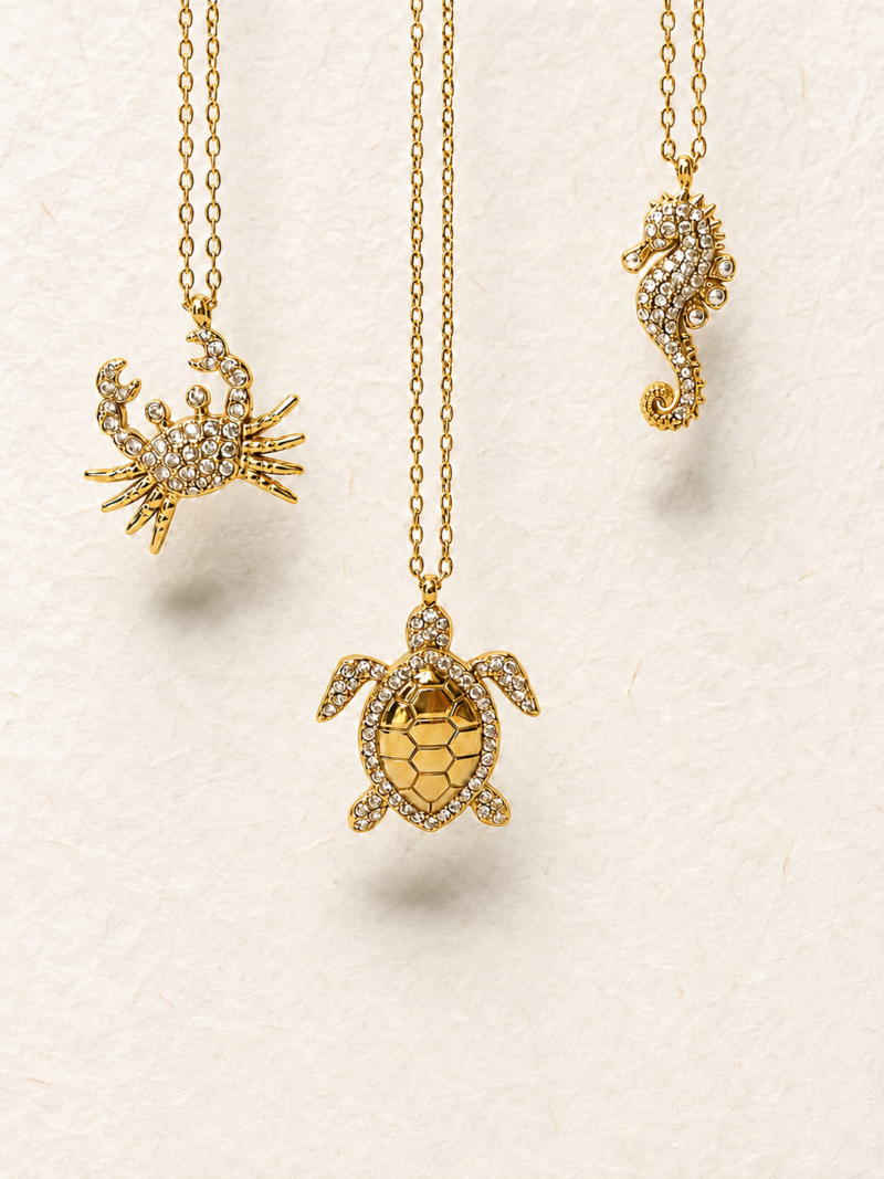 18k Gold Plated Stainless Steel Turtle Pendant Necklace (Copy)