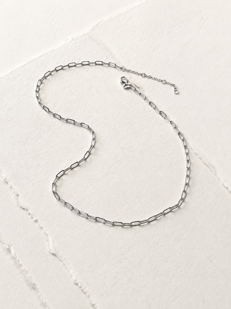 Stainless Steel Silver Colour Chain Necklace